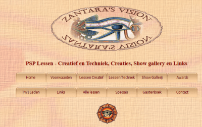 De eeste html-website in Frontpage gemaakt